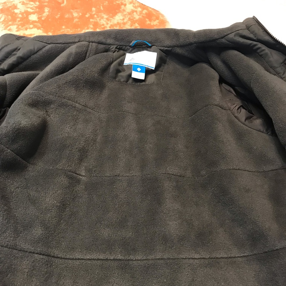 Columbia ⚜️ Grey Fleece Lined Zip Jacket - Picture 12 of 15